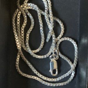 18" sterling silver chain